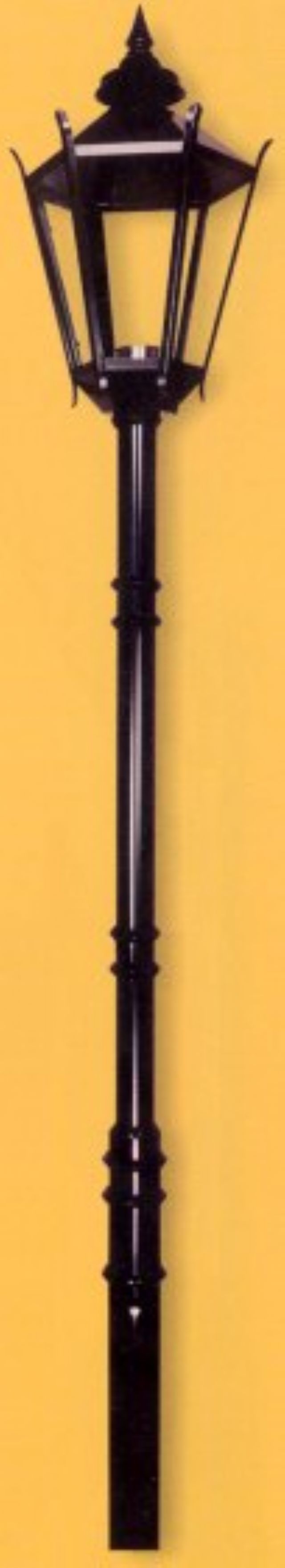 Farol Colonial 6 Caras C/Pie
