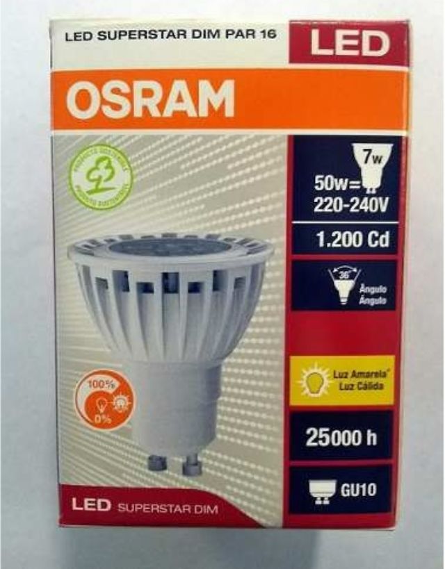 Dicroica Led 7w GU10 2700K Osram
